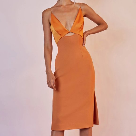 Finders Keepers Dresses & Skirts - NWT FindersKeepers Paradise Midi Papaya Dress L